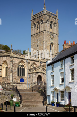 La Chiesa di San Giovanni Battista, Axbridge, Somerset, Inghilterra Foto Stock