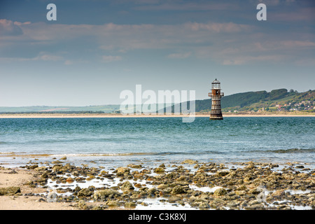 Whitford faro, Whitford punto, North Gower, Wales, Regno Unito Foto Stock