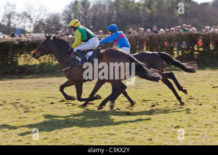 Fantini e piloti AL PUNTO A PUNTO HOWICK CHEPSTOW Wales UK Foto Stock