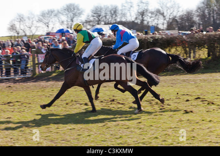 Fantini e piloti AL PUNTO A PUNTO HOWICK CHEPSTOW Wales UK Foto Stock