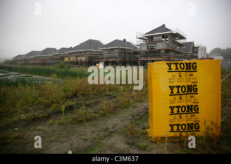 La costruzione di nuove case in Olanda Foto Stock