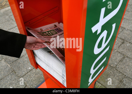 Metro quotidiano in Olanda Foto Stock