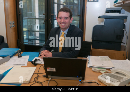 Gruppo del Partito europeo dei liberali democratici MP per Norwich Sud,Simon Wright a Portcullis House, Londra Foto Stock