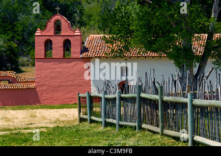 La missione Purisma State Historical Park, nei pressi di Lompoc, Santa Barbara County, California Foto Stock