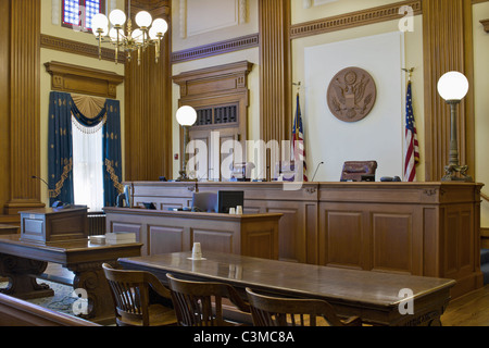 La Corte di Appello Courtroom in Pioneer Courthouse 2 Foto Stock