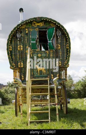 Romany Gypsy Caravan Foto Stock