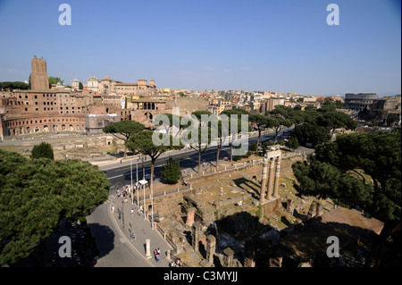 Italia, Roma, via dei fori Imperiali, via dei fori Imperiali Foto Stock