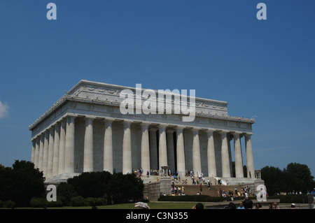 Lincoln Memorial. Dedicato al presidente Abraham Lincoln (1809-1865). Washington D.C. Stati Uniti. Foto Stock