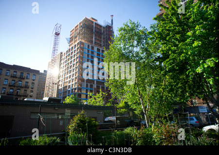 Costruzione di un conveniente alloggiamento appartamento nel quartiere di Chelsea di New York Foto Stock