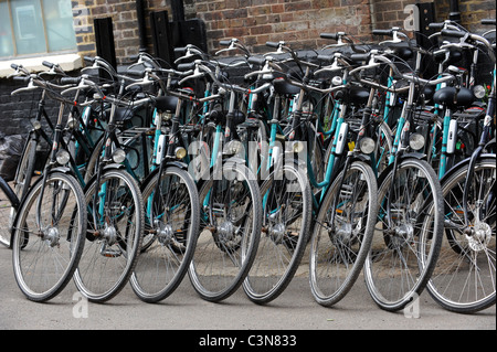 Amsterdammers in Brighton dove è possibile noleggiare una vera roadster olandese bici da corsa in giro per la città Foto Stock