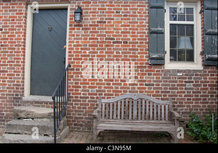 Virginia, Norfolk. Casa Willoughby-Baylor, c. 1794, ora sede del Norfolk Museo di storia. Foto Stock