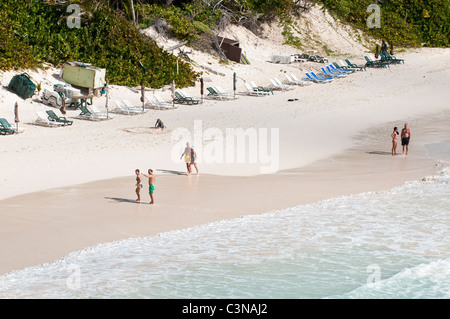 Spiaggia di gru a carroponte Beach Resort Barbados, dei Caraibi. Foto Stock