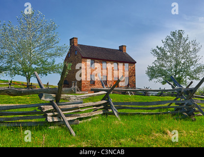 La vecchia casa di pietra nel centro di Manassas campi di battaglia della Guerra Civile sito nelle vicinanze di Bull Run Foto Stock