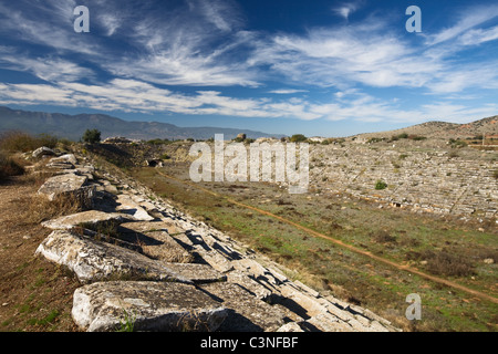 Stadio di Aphrodisias, Geyre, Turchia, filtro polarizzante applicato Foto Stock