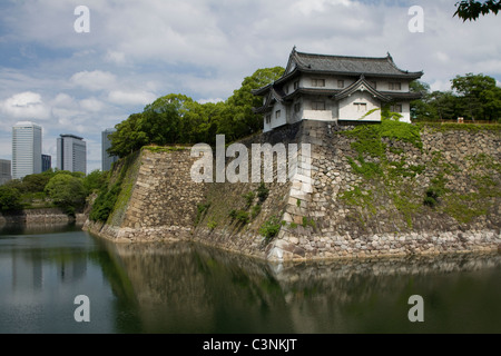 Il castello di Osaka, Giappone, Asia. Foto Stock