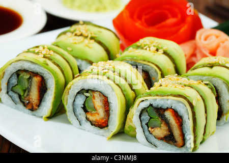Sushi popolari cibo giapponese Foto Stock