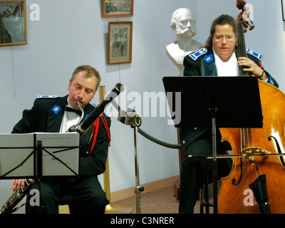 Parigi, Francia, musicisti classici, Live di musica da camera in prestazioni 'Musee de la Prefecture de Paris", ("il Museo della polizia"), Foto Stock