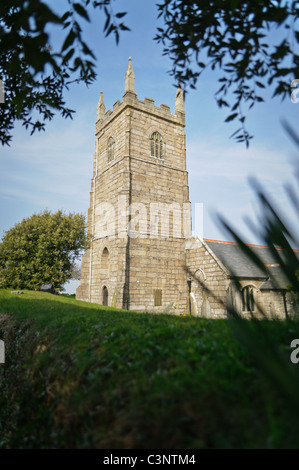 St Uny chiesa, Lelant Foto Stock