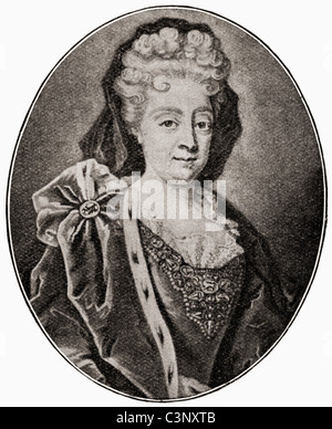 Sofia Dorotea di Brunswick e di Lunenburg, Celle, linea 1666 - 1726. La Principessa elettorale di Hannover. Foto Stock