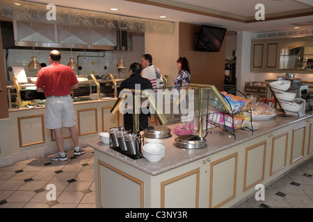 Tampa Florida,Temple Terrace,Hilton Garden Inn,motel,hotel hotel alloggio motel,alloggio,colazione,buffet,cibo,tutto quello che potete mangiare,ospiti, Foto Stock