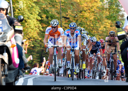 Un gruppo di ciclisti in Tour de Pologne Foto Stock