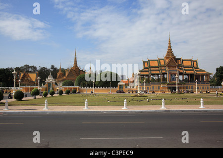 Royal Palace in Phnom Penh Cambogia Foto Stock