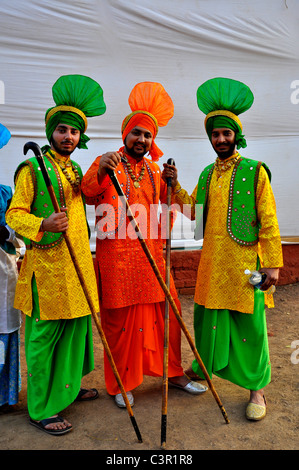Ballerini di Bhangra Foto Stock