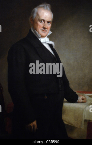 James Buchanan (1791-1868). Uomo politico americano. Xv Presidente degli Stati Uniti (1857-1861). Ritratto (1859) di George Peter Al. Healy. Foto Stock