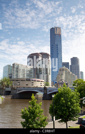 Melbourne, Victoria, Australia - giornata di sole città riempita Foto Stock