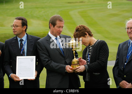 La Francia è annunciato come la nazione ospitante per il 2018 RYDER CUP per essere giocato a Parigi National Golf Club nell'autunno del 2018 Foto Stock