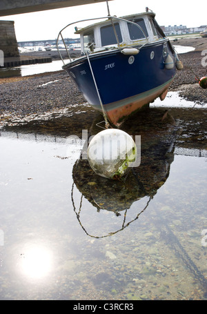 Fiume Adur Shoreham West Sussex a bassa marea Foto Stock