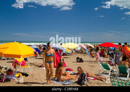 Spiaggia di scena a Miramar, Argentina. Foto Stock