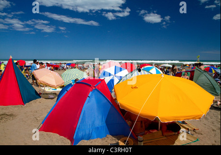 Spiaggia di scena a Miramar, Argentina. Foto Stock