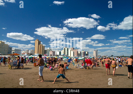 Spiaggia di scena a Miramar, Argentina. Foto Stock