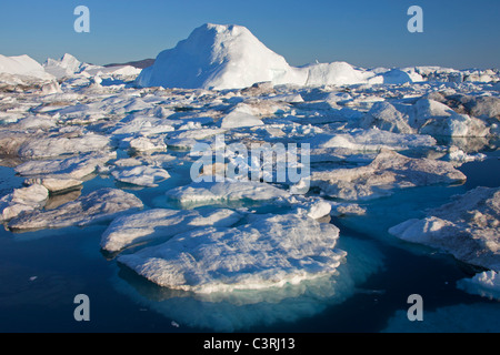 Iceberg, ammessi sulla lista del Patrimonio Mondiale dell'UNESCO, Kangia icebergs, Disko-Bay, West-Greenland, Groenlandia Foto Stock