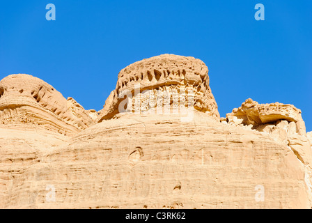 Formazione di arenaria nel Canyon Bianco - Sinai Foto Stock