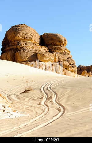 Formazione di arenaria nel Canyon Bianco - Sinai Foto Stock