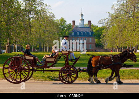 Palazzo del Governatore di Colonial Williamsburg, Virginia Foto Stock