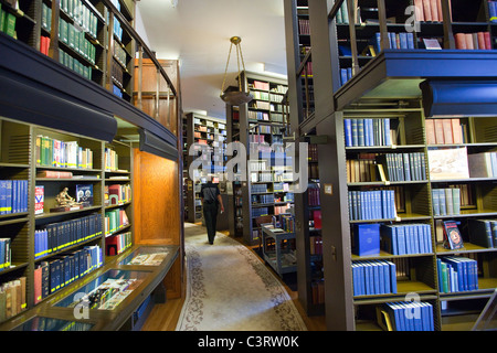 Biblioteca interna del Rito Scozzese della massoneria edificio in Washington DC Foto Stock