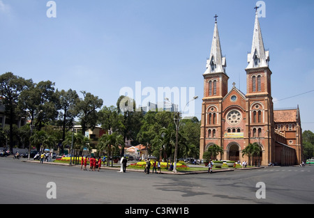 La Basilica di Notre Dame (cattedrale) in Saigon (Ho Chi Minh City) Foto Stock