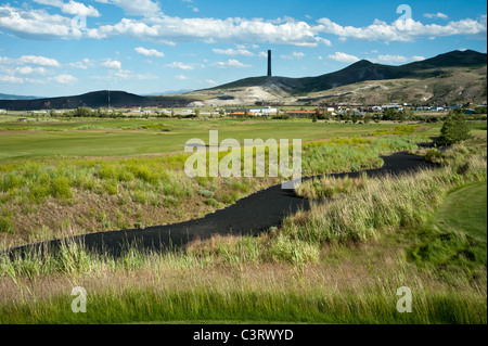 Il 'Opere vecchio campo da Golf' in Anaconda, Montana Foto Stock