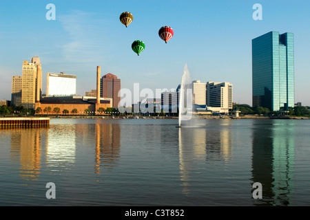 Vista di Toledo Ohio e uno SeaGate. Foto Stock