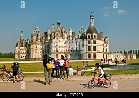 Il Castello Reale di Chambord, Loir et Cher Castle Loire Francia Foto Stock
