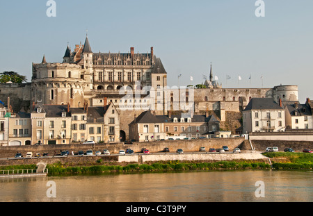 Amboise Francia Chateau Francese Loira castello Foto Stock