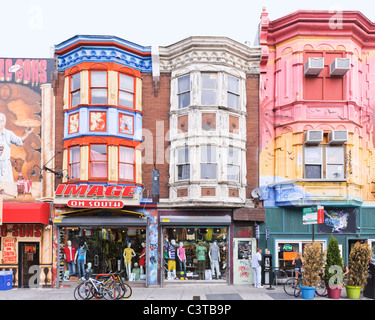 Colorato Bohemian South Street, Philadelphia Foto Stock