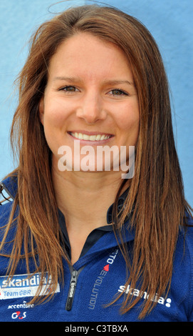 Regno Unito, Dorset, Skandia Sail per oro regata, Skandia Team GBR, Briony Shaw, foto di: Dorset Servizio media Foto Stock