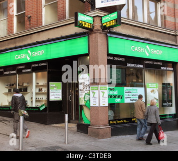 Il Cash Shop, Nottingham, Inghilterra, Regno Unito Foto Stock