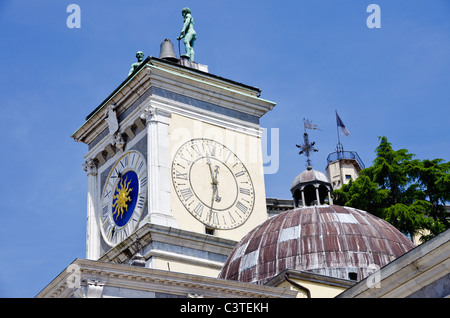 Vista degli Itinerari Segreti di Palazzo Ducale e il Castello di Udine Friuli, Italia Foto Stock