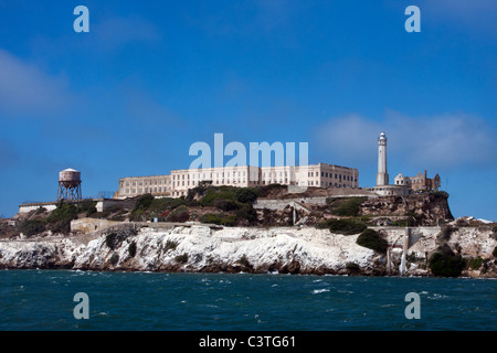 Isola di Alcatraz e la baia di San Francisco, California Foto Stock