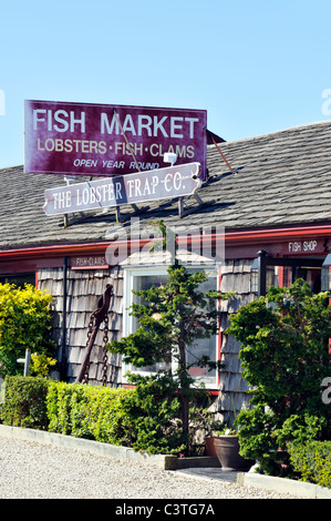 Esterno del mercato del pesce a Cape Cod. Stati Uniti d'America Foto Stock